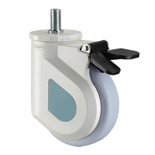 医療機器用キャスター - 1M-WP02-02-100-271 - Zhongshan Xiangrong Caster Manufacturing Co.,Ltd - ポリウレタン製