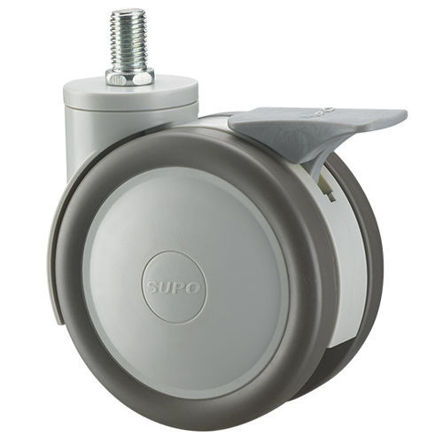 医療機器用キャスター - 1M-HP21-02D-125-312 - Zhongshan Xiangrong Caster Manufacturing Co.,Ltd - ポリウレタン製