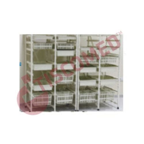 モジュール式シェルフユニット - TSED 1304 - Tiscomed - 薬局用 / かご収納用用