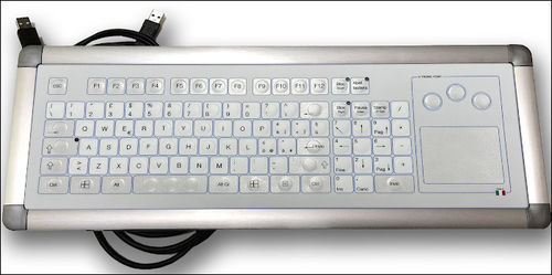 タッチパッド付きキーボード - KT-96-IM-04 - K-Tronic - ステンレス製 / アルミニウム / 洗える