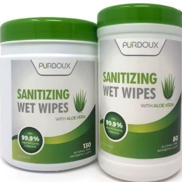 床・表面用ウェットティッシュ - PÜRDOUX™ - Choice One Medical - 80枚入り / 400枚入り