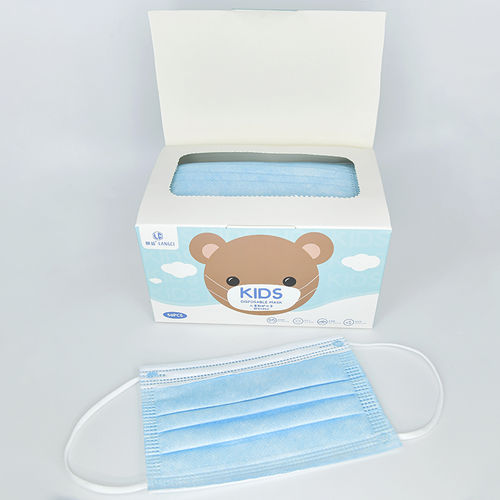 子供用サージカルマスク - Zhejiang Langci Medical Equipment Co., Ltd. - 1箱50枚入り / 使い捨て / 3層