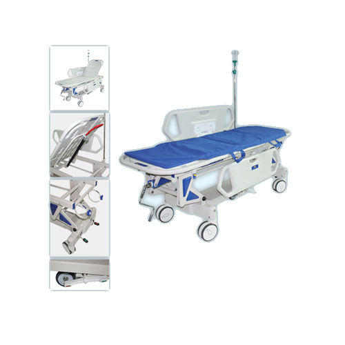 患者移送用ストレッチャー - TS-1 - jia mei medical products co.,ltd - 手動式 / 高さ調節可能な / 背もたれ調節可能な