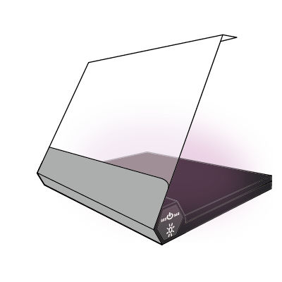 ゲル ドキュメンテーション システム用トランスイルミネーター - UVPAD - Bio-Helix - LED / 二重波長式