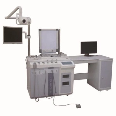 耳鼻咽喉科用ワークステーション - LJS7500 - Hubei CFULL Medical Technology - 照明付き / モニター付き