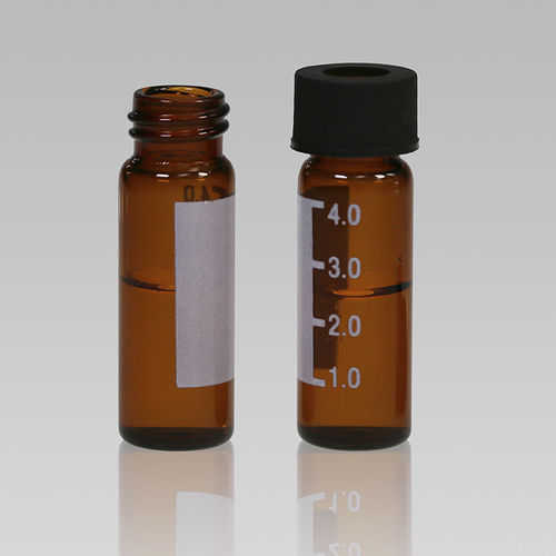 HPLC用フラスコ - 4mL 13-425 ND13 V1345 - ZHEJIANG AIJIREN TECHNOLOGY INC. - ホウケイ酸ガラス製 / 目盛り付 / ネジ蓋付き