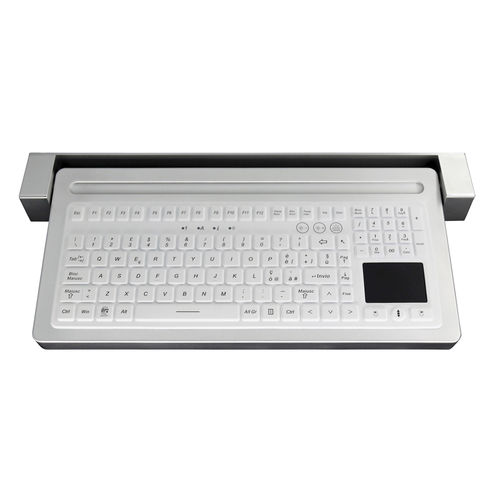 タッチパッド付き医療用キーボード - ATM-ORK03 - Shezhen AITmon Technology Co,.Ltd - テンキー / インターナショナルレイアウト付き / シリコン