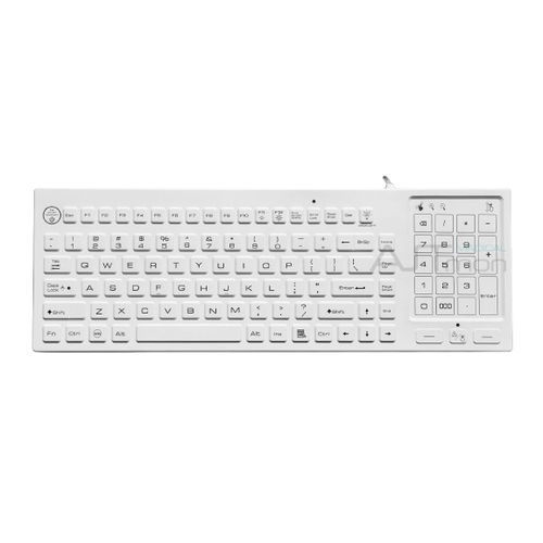 タッチパッド付き医療用キーボード - ATM-SK405T - Shezhen AITmon Technology Co,.Ltd - テンキー / シリコン / 洗える