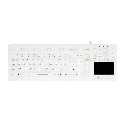 タッチパッド付き医療用キーボード - ATM-SK410T - Shezhen AITmon Technology Co,.Ltd - テンキー / シリコン / 洗える