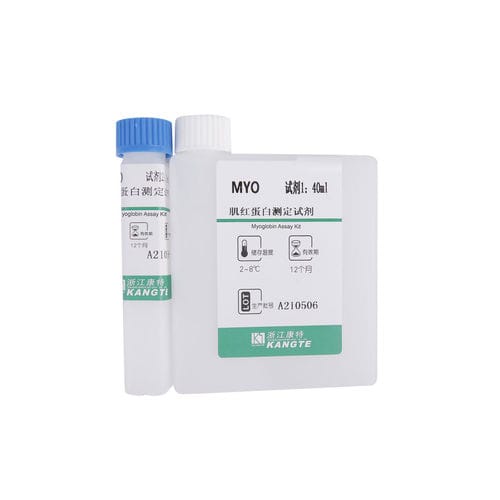マイオグロビン用検査キット - J002 series - Zhejiang Kangte Biotechnology Co., Ltd. - 腎臓疾患 / 心筋梗塞 / 血清