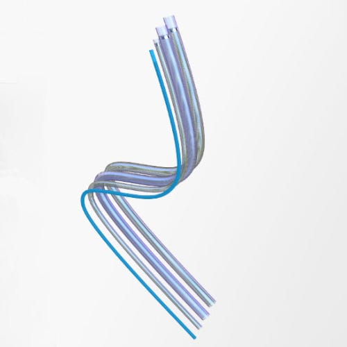 血管造影検査チューブ - Princeton Medical Scientific - PTFE / ステンレス製 / ストレート