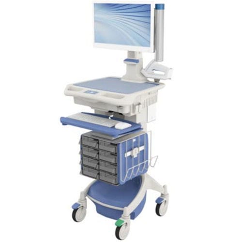 薬配分用コンピュータ用台車 - AccessRx MD™ - Touchpoint Medical - セキュリティ / バッテリー式