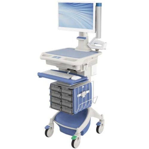 医療用コンピューターワークステーション - AccessRx Secure™ - Touchpoint Medical - 高さ調整可能 / ポータブル