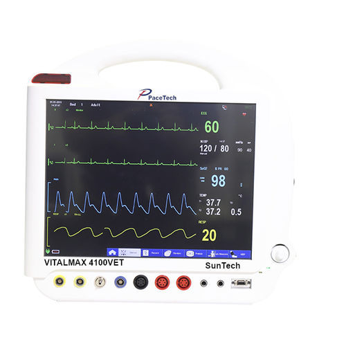 携帯型患者モニター - VITALMAX 4100VET - Pace tech Medical - ECG / RESP / TEMP