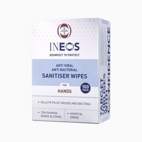 手指衛生用ウェットティッシュ - NXUH-5X71-CF9H-C5AP - INEOS Hygienics - 100枚入り