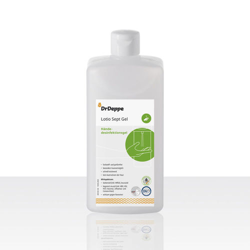 500mL手指消毒剤 - Lotio Sept Gel - Laboratorium Dr. Deppe - 1000ml / 100ml