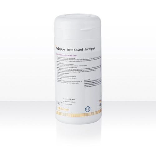 床・表面用ウェットティッシュ - Beta Guard rfu  - Laboratorium Dr. Deppe - 150枚入り