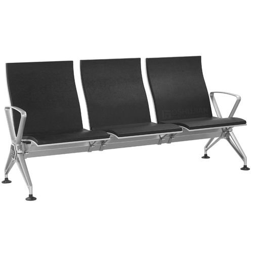 待合室用椅子 - SJ9090  - Foshan Oshujian Furniture Manufacturing Co., Ltd - 肘掛け付き / 背もたれ付き / 3人用
