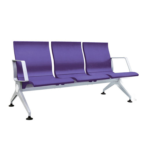 待合室用椅子 -  SJ9065 - Foshan Oshujian Furniture Manufacturing Co., Ltd - 肘掛け付き / 背もたれ付き / 3人用