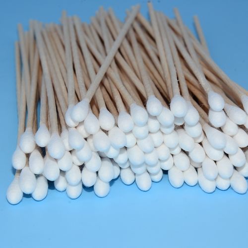プラスチック製スワブ - GD-102 series - Hubei Guarddent Medical Technology - 木製 / 1箱100枚入り / コットン