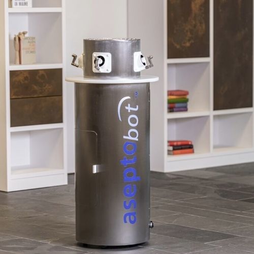 スマートフォン用消毒ロボット - aseptobot - Novapura AG - 病室用 / 手術室用 / クリーンルーム用