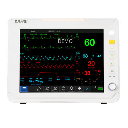 携帯型患者モニター - HM-10 - Dawei Medical - ECG / RESP / TEMP