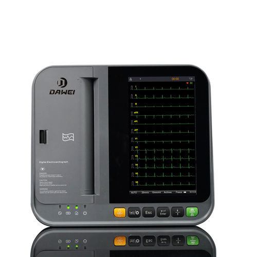12チャンネル心電計 - DE12 - Dawei Medical - 休息用 / デジタル式 / 印刷機能付き