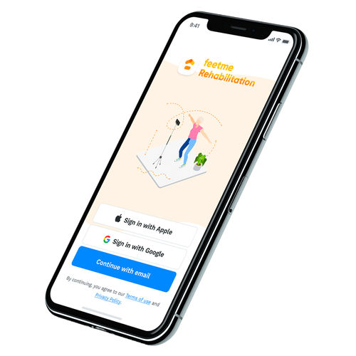 評価アンドロイドアプリケーション - FeetMe® Rehabilitation - Feetme - リポーティング用 / 歩行分析用 / 姿勢分析用