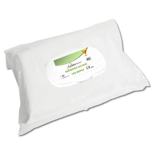 医療機器用ウェットティッシュ - Lysonox® BIOWIPES ACTIVE - ADRANOX - 100枚入り