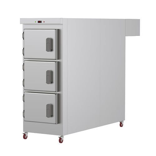 遺体担架用遺体安置棚 - MBR300 - Proxenon - 3体 / 正面投入 / キャスター付き