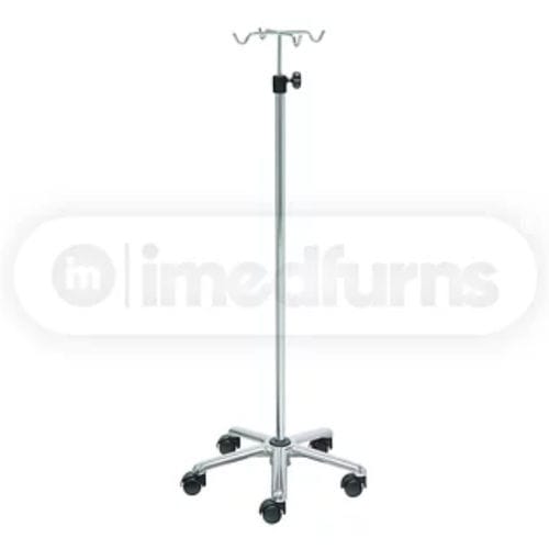 キャスター付きIV スタンド - IMED6012 - imedfurns Private Limited - 4フック / ステンレス鋼製