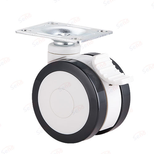 ポリプロピレン製車輪 - ME01-01D-75PUB - Zhongshan Seño Casters and Wheels Man Co.,Ltd - ブレーキ付き / 回転
