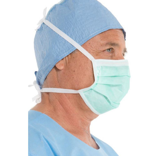 ラテックス不使用サージカルマスク - Centra for Medical Supplies - 大人用 / 緑 / 使い捨て