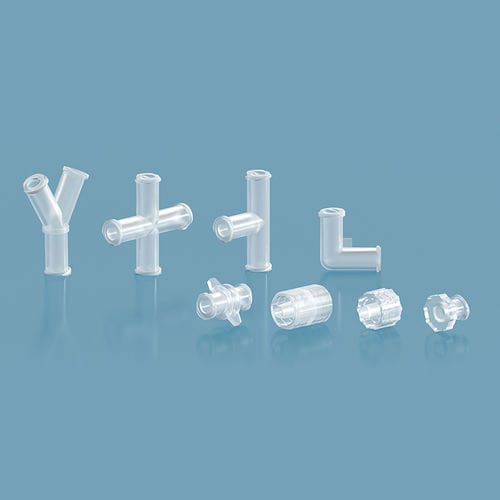 メス-メスアダプター - RH-2G - NANJING RUNZE FLUID CONTROL EQUIPMENT CO., LTD. - 医療機器用 / ストレート / T