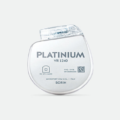 デュアルチャンバ植え込み型除細動器 - PLATINIUMTM - Purple Microport