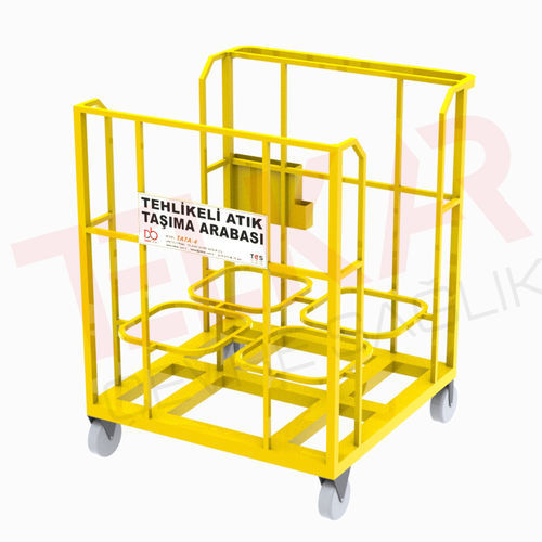 医療用台車 - TATA-4 - Telkar Cevre Saglik Endustriyel Plastik San. ve Tic. .A.Ş. - 輸送用 / 貯蔵 / 有毒廃棄物用