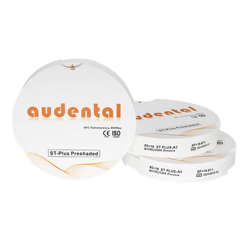 ジルコニア製歯科材料 - St Plus Preshaded - Audental Bio-Material Co., Ltd - 歯の修復用 / 半透明