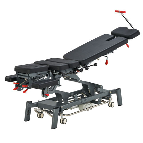 電動式カイロプラクティック用ベッド - Fairworth  - Jiangsu Sintang Health & Technology - キャスター付き / 背もたれの高さ調節可能 / ヘッドレスト付き