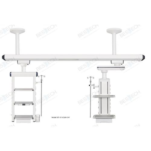 天井取付け供給ビーム装置 - BT-31-ICU-CH1 - Bestech Technologies Co., Ltd - 集中治療用 / 手術室用 / アーム2本