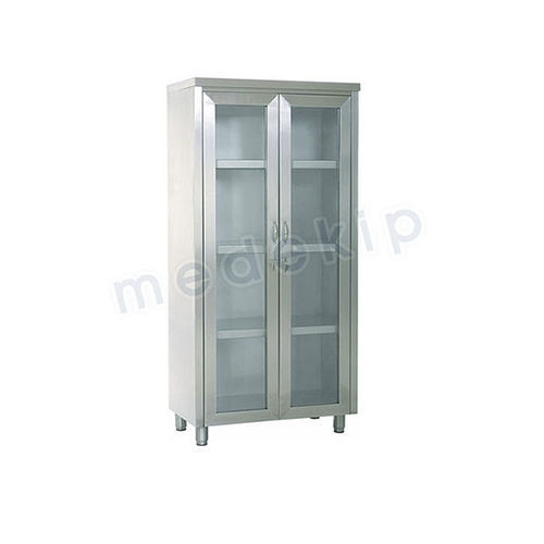 手術室用キャビネット - MED 1135 - 1136 - Medekip Medical - 棚付き / ステンレススチール製 / グレー