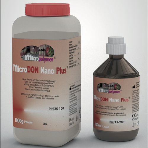 アクリル製歯科材料 - microDon Nano Plus ®  - megadental italia - 樹脂製 / 義歯用 / 義歯製造用
