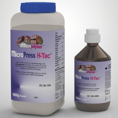 アクリル製歯科材料 - micro Press H-Tec ® - megadental italia - 樹脂製 / 鋳造 / 義歯用