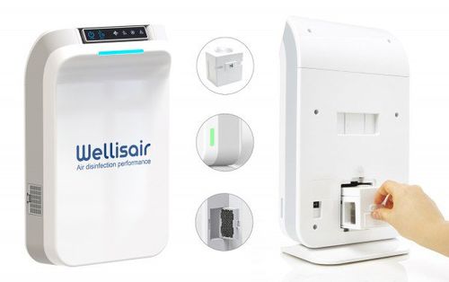 コンパクト空気清浄機 - Wellisair - Airtecnics - 壁取り付け式