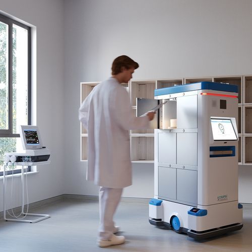 病院用テレプレゼンスロボット - AMR  - KOMPAÏ robotics - 遠隔医療相談用 / 遠隔監視 / 遠隔支援