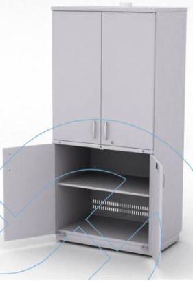 研究室用道具キャビネット - 02-01.621 - Labexpert - 実験用 / 棚付き
