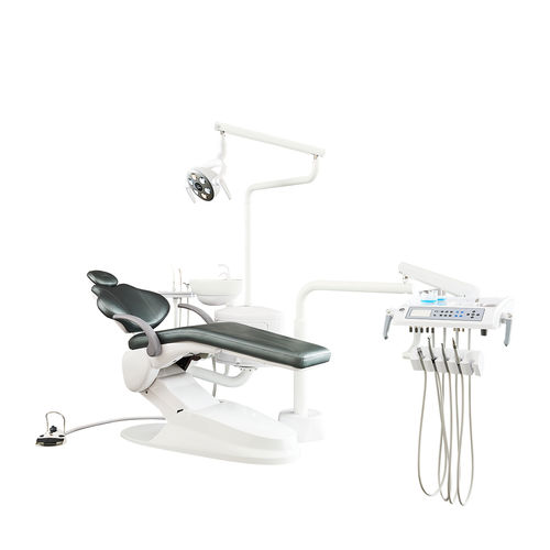 電動椅子付き歯科ユニット - M1+ - Foshan Safety Medical Equipment Co., Ltd. - フレキシブル ヘッドレスト付き / 衛生システム付き / デリバリーシステム付き
