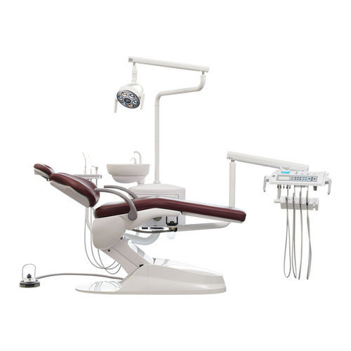 電動椅子付き歯科ユニット - M1  - Foshan Safety Medical Equipment Co., Ltd. - フレキシブル ヘッドレスト付き / 衛生システム付き / デリバリーシステム付き