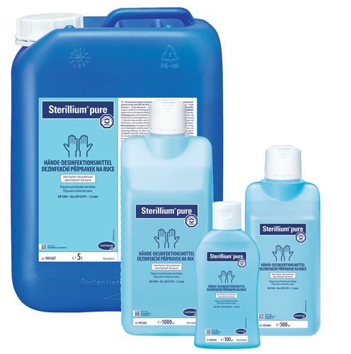 500mL手指消毒剤 - Sterillium® pure - BODE Chemie - 1000ml / 5000ml / 100ml