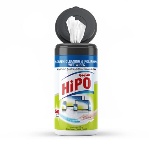 医療機器用ウェットティッシュ - HiPO Screen - Al-Mueen - 50枚入り