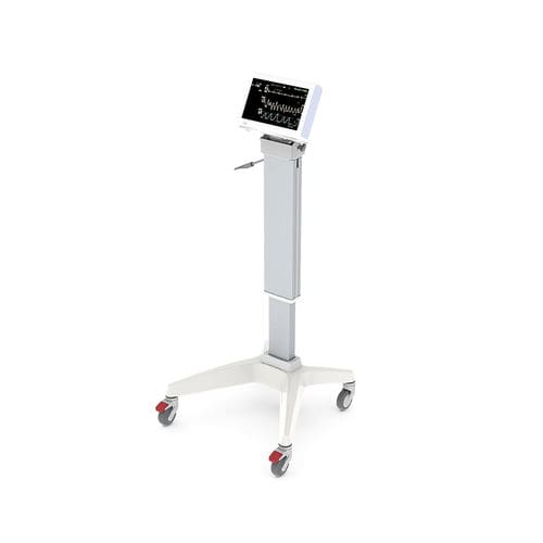 医療用カート - Mediroll LTD - 画面用サポート付き / 高さ調節可能な